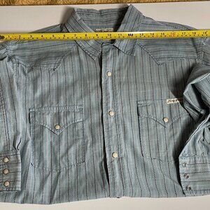 Lucky Brand Men's Long Sleeve Pearl Snap Western Shirt LG